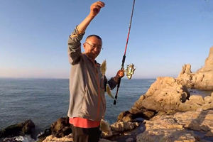 蓬莱田横山海岩礁石串钩矶钓海鲋 [视频]